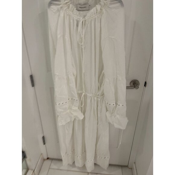 NWT Marques Almeida White Pirate Shirt Dress $730 MEDIUM Bohemian Distressed - Picture 5 of 14